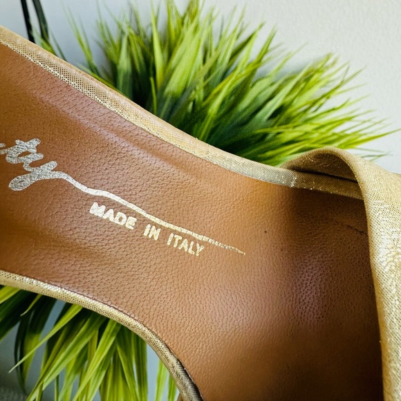 Miss Sixty | Leather Gold Sandals - Picture 12 of 16